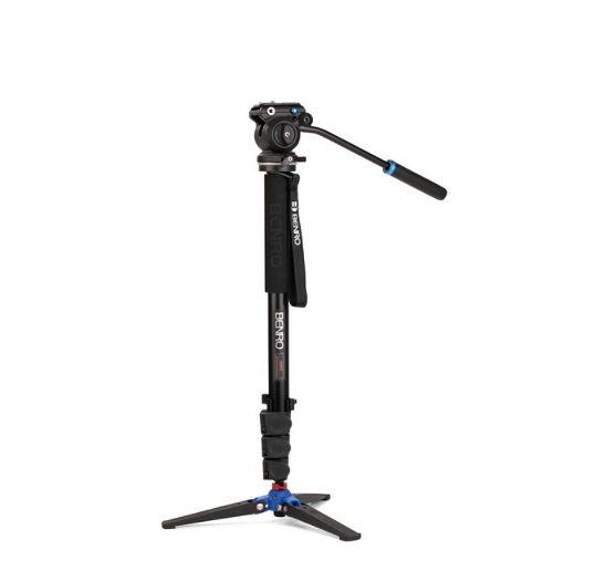 Benro Classic Video Monopod with S2 Pro Flat Base Fluid Video Head